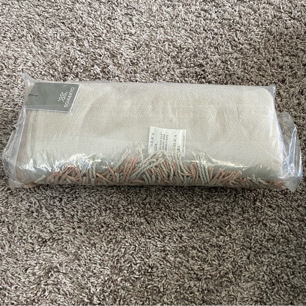 SOIA & KYO Woven Scarfigan with Fringe BNWT